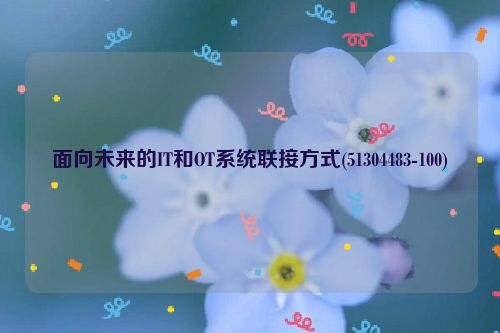 面向未来的IT和OT系统联接方式(51304483-100)