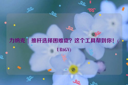 力纳克 | 推杆选择困难症？这个工具帮到你！(UR6GV)