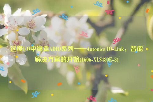 远程I/O中继盒ADIO系列——Autonics IO-Link，智能解决方案的开始(1606-XLS480E-3)