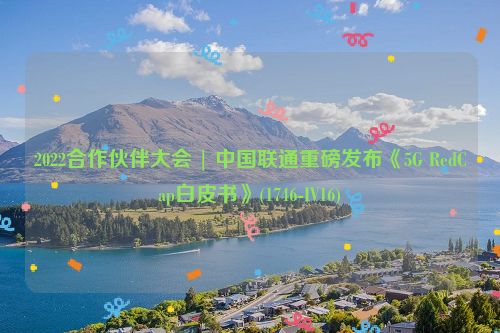 2022合作伙伴大会 | 中国联通重磅发布《5G RedCap白皮书》(1746-IV16)